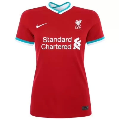 Damen Fußball Joe Gomez #12 Heimtrikot Rot Trikot 2020/21 Hemd