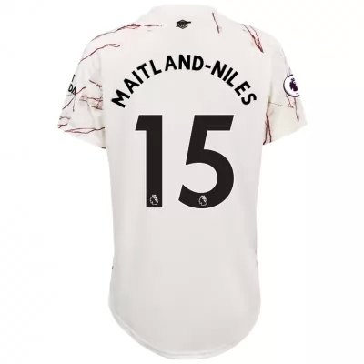 Damen Fußball Ainsley Maitland-Niles #15 Auswärtstrikot Weiß Trikot 2020/21 Hemd