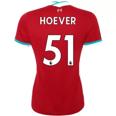 Damen Fußball Ki-Jana Hoever #51 Heimtrikot Rot Trikot 2020/21 Hemd