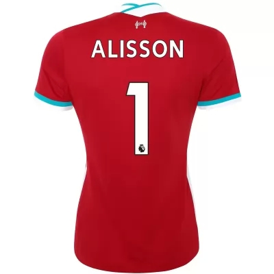 Damen Fußball Alisson #1 Heimtrikot Rot Trikot 2020/21 Hemd