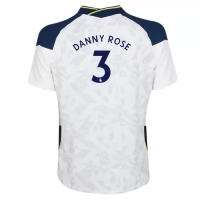 Damen Fußball Danny Rose #3 Heimtrikot Weiß Trikot 2020/21 Hemd