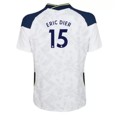 Damen Fußball Eric Dier #15 Heimtrikot Weiß Trikot 2020/21 Hemd