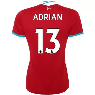 Damen Fußball Adrian #13 Heimtrikot Rot Trikot 2020/21 Hemd