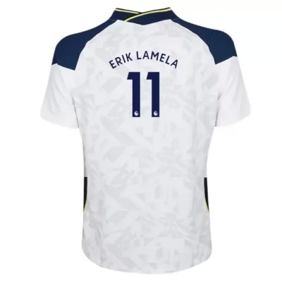 Damen Fußball Erik Lamela #11 Heimtrikot Weiß Trikot 2020/21 Hemd