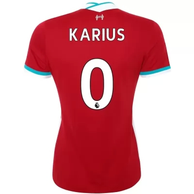 Damen Fußball Loris Karius #0 Heimtrikot Rot Trikot 2020/21 Hemd