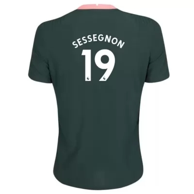 Damen Fußball Ryan Sessegnon #19 Auswärtstrikot Dunkelgrün Trikot 2020/21 Hemd