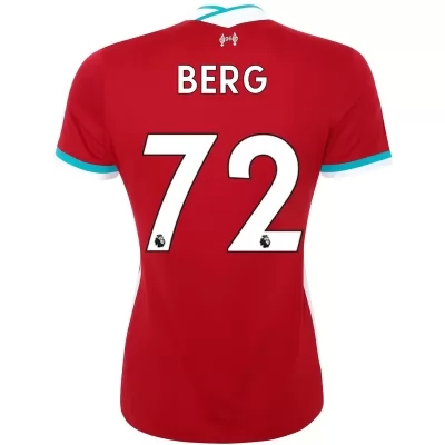 Damen Fußball Sepp Van Den Berg #72 Heimtrikot Rot Trikot 2020/21 Hemd