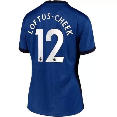 Damen Fußball Ruben Loftus-Cheek #12 Heimtrikot Blau Trikot 2020/21 Hemd