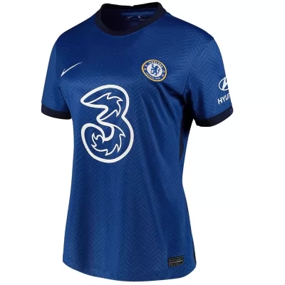 Damen Fußball Kurt Zouma #15 Heimtrikot Blau Trikot 2020/21 Hemd