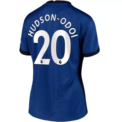 Damen Fußball Callum Hudson-odoi #20 Heimtrikot Blau Trikot 2020/21 Hemd