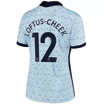 Damen Fußball Ruben Loftus-Cheek #12 Auswärtstrikot Hellblau Trikot 2020/21 Hemd