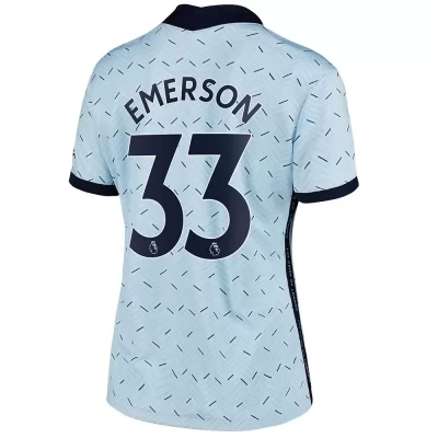 Damen Fußball Emerson Palmieri #33 Auswärtstrikot Hellblau Trikot 2020/21 Hemd