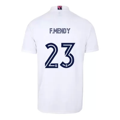 Damen Fußball Ferland Mendy #23 Heimtrikot Weiß Trikot 2020/21 Hemd