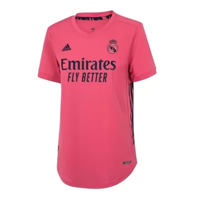 Damen Fußball Raphael Varane #5 Auswärtstrikot Rosa Trikot 2020/21 Hemd