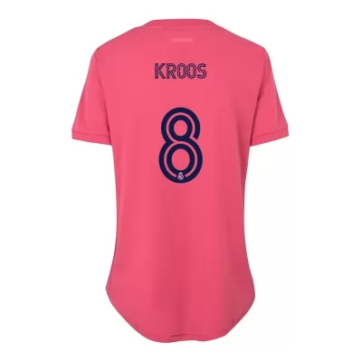 Damen Fußball Toni Kroos #8 Auswärtstrikot Rosa Trikot 2020/21 Hemd