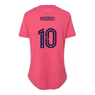 Damen Fußball Luka Modric #10 Auswärtstrikot Rosa Trikot 2020/21 Hemd