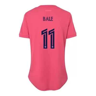 Damen Fußball Gareth Bale #11 Auswärtstrikot Rosa Trikot 2020/21 Hemd