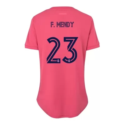 Damen Fußball Ferland Mendy #23 Auswärtstrikot Rosa Trikot 2020/21 Hemd