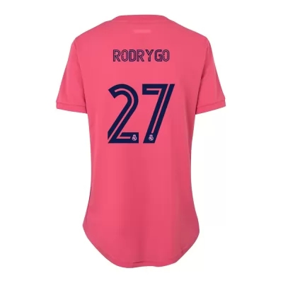 Damen Fußball Rodrygo #27 Auswärtstrikot Rosa Trikot 2020/21 Hemd