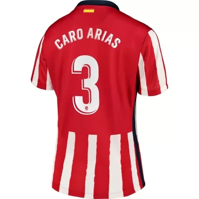 Damen Fußball Caro Arias #3 Heimtrikot Rot Trikot 2020/21 Hemd