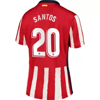 Damen Fußball Alex Dos Santos #20 Heimtrikot Rot Trikot 2020/21 Hemd