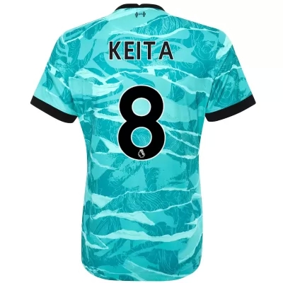 Damen Fußball Naby Keita #8 Auswärtstrikot Blau Trikot 2020/21 Hemd