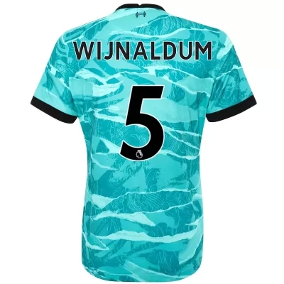 Damen Fußball Georginio Wijnaldum #5 Auswärtstrikot Blau Trikot 2020/21 Hemd