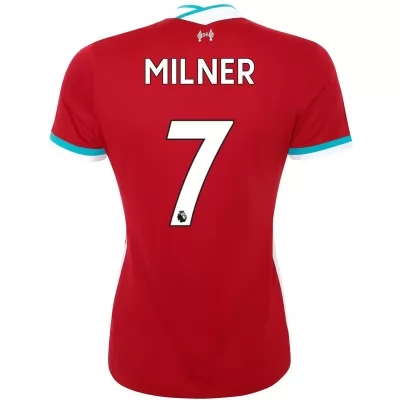 Damen Fußball James Milner #7 Heimtrikot Rot Trikot 2020/21 Hemd