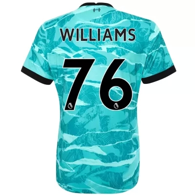 Damen Fußball Neco Williams #76 Auswärtstrikot Blau Trikot 2020/21 Hemd