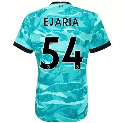 Damen Fußball Ovie Ejaria #54 Auswärtstrikot Blau Trikot 2020/21 Hemd
